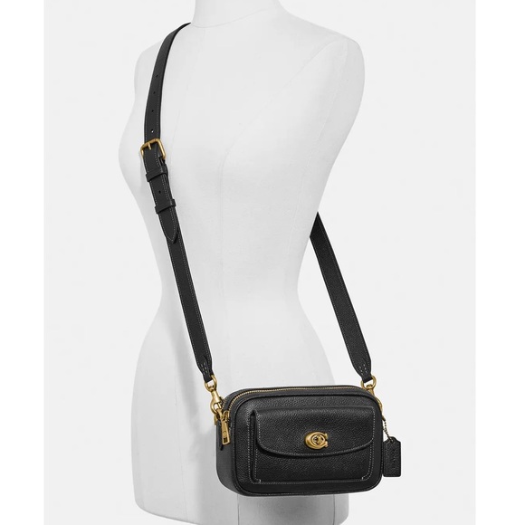 Coach Crossbody Camera Bag Pebble Leather - Picture 3 of 12